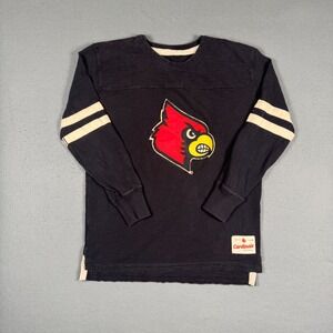 Original Retro Brand Louisville Cardinals Football Shirt Mens M Black Cotton Tee